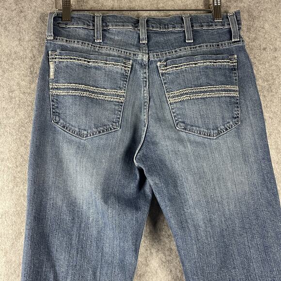 Cinch Silver Label Jean Mens 30x33 Medium Stone Slim Straight Performance Cowboy - Picture 9 of 16